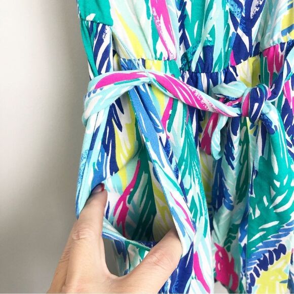 LILLY PULITZER | Strapless Belted Ritz Romper in Light As A Feather Women’s XS - Picture 6 of 11
